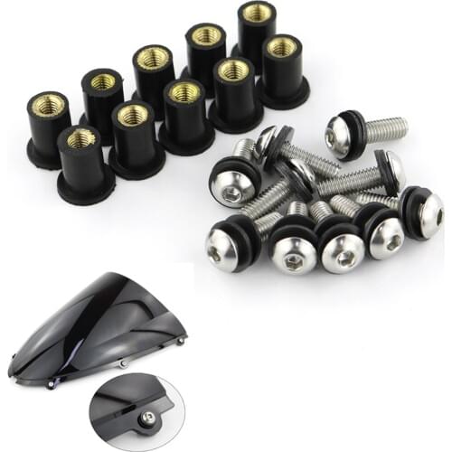 Windshield Bolts Kit Stainless Steel For Suzuki GSX250R GSX650F GSX750S GSX1000S GSX1100 KATANA 600 750 KATANA GSXF650 GSXF1100