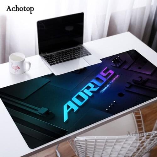 Mouse Pad Aorus logo Mousepad Mat for Mouse Gamer Gaming Mouse Pad Large Computer Keyboard Mouse Mat Desk Mats for PC Deskpad