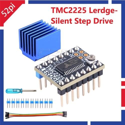 52PI TMC2225 256 microsteps UART Stepper Motor Driver VS TMC2209/2208/2130 A4988 DRV8825 StepStick V1.0 3D Printer Parts