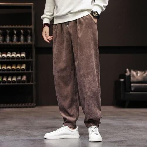 Mens Joggers Leggings Pants Man Black Cotton Comfortable Pant Summer Casual Streetwear Loose Trouser Japanese Sweatpants Male