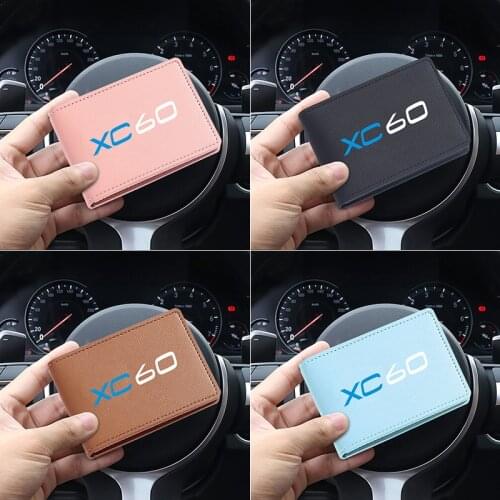 Driving License/Credit Card Holder Men Slim Anti Protect Travel ID Card Holder Women Rfid PU Wallet for Volvo XC60