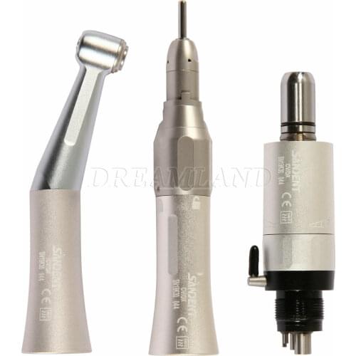 NSK Style Dental FX205 Low Speed Push Contra Angle Handpiece Kit 4Hole SANDENT