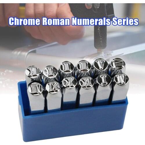 Number Stamp Set Iron Stamps Punch Press Tool Imprinting Marking Piece of Art for Stamps Leather Wood CLH@8
