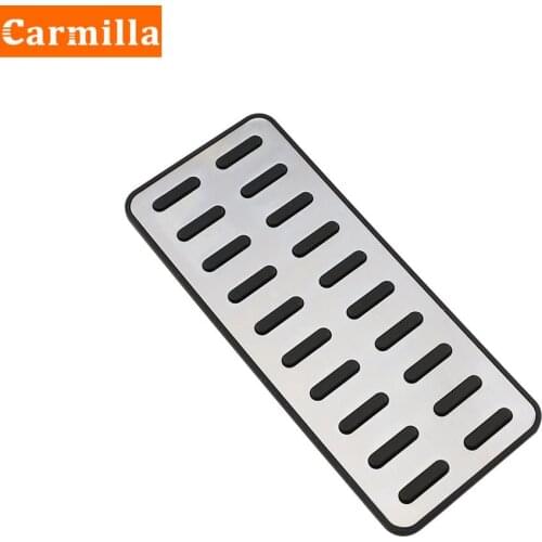 Carmilla 1Pcs Stainless Steel Car Pedals for Kia Sportage 3 R 2011 - 2015 LHD Rest Pedal Protection Cover Foot Rest Pedals Trim