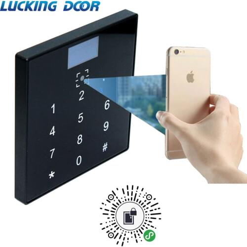 Barcode Qr code reader access control reader 13.56Mhz IC card reader RS232 RS485 Wiegand 26 34 TTL 20000 user wechat free SDK