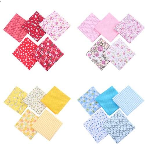 Mixed Printed Cotton Fabric Sewing Quilting Fabrics Quality for Patchwork Needlework DIY Handmade Material Cloth Home Decoration