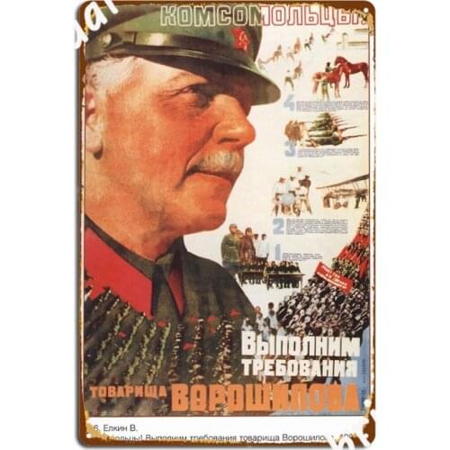 Soviet Propaganda Cccp Communism Metal Signs pub Garage Club Printing Plaques Tin sign Posters