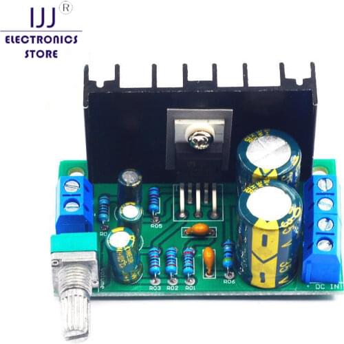 TDA2050 Audio USB Power Supply Potentiometer Amplifier Board 1 One Channel CH AC DC 12-24V 5W 120W Module