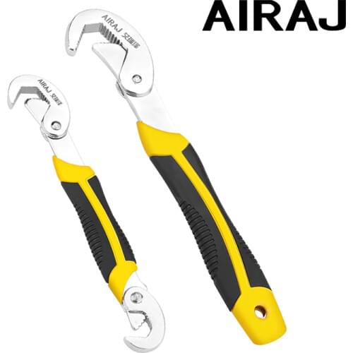 AIRAJ Upgraded Multifunctional Pipe Wrench Opening Adjustable Household Universal Heavy Duty Manual Repair Tool