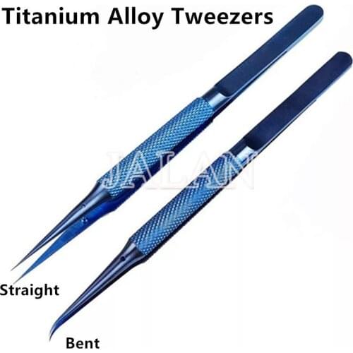 High-Precision Titanium Alloy Tweezers Fingerprint Jumper Anti-magnetic Electronic Tweezers Flying Line Motherboard Repair Tool
