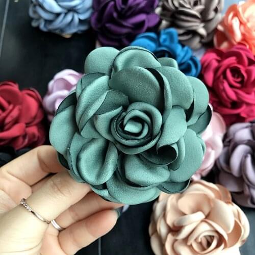 Fabric Camellia Brooches Banquet Speech Stage Suit Dress Brooch Head Flower Small Fragrant Wind Womens Accessories Corsage