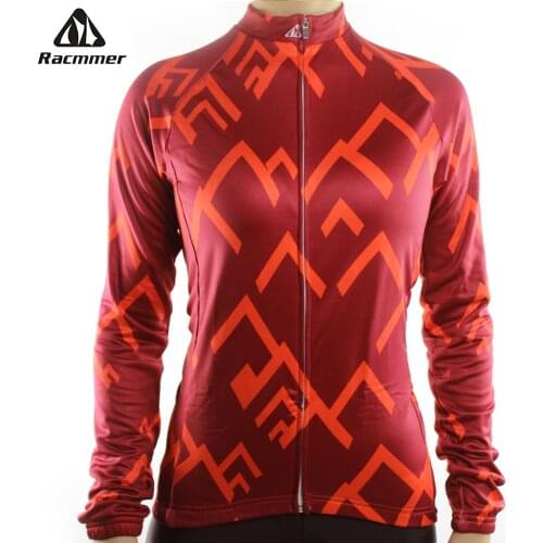 Racmmer 2020 Women Long Sleeve Cycling Jersey Mtb Cycling Clothing Bicycle Maillot Ciclismo Sportwear Bike Clothes #NL-01
