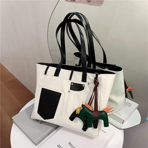 Womens Bags Solid Color Summer Handbag 2021 New Trendy Fashion Large-capacity Shoulder Bags Wild Style Portable Tote Bags