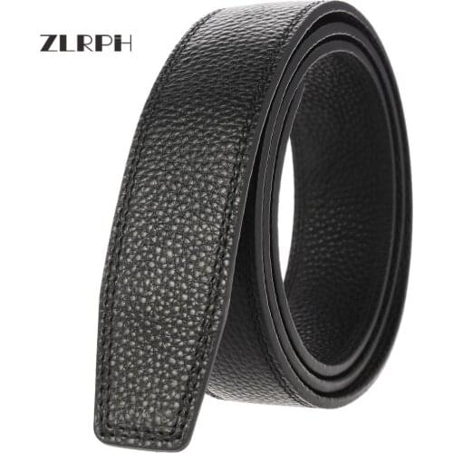 ZLRPH Men Genuine Leather Belt Luxury Brand Automatic Buckle Designer Belts Waist Strap Male for Jeans Design Masculinos