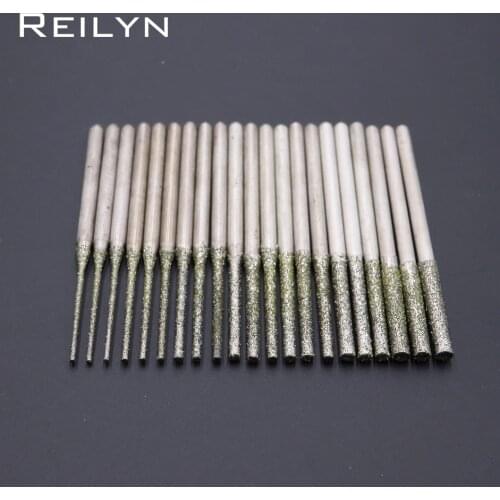 Freeshipping 10pcs Ultra-Long Grinding bit Emery Peeling drill Jade Polishing bit Type A Tooth grinding bits