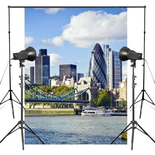 150x220cm London Tower Bridge Photography Background Blue Sky Backdrop European theme Photography Studio Backdrop Props Wall