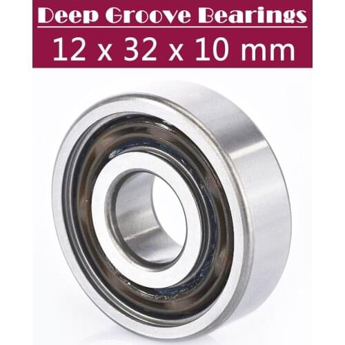 6201RZ Bearing 12*32*10 mm ABEC-3 ( 8 PCS ) Mute High Speed For Gearboxes 6201 RS 2RZ Ball Bearings 6201RS 2RS With Nylon Cage