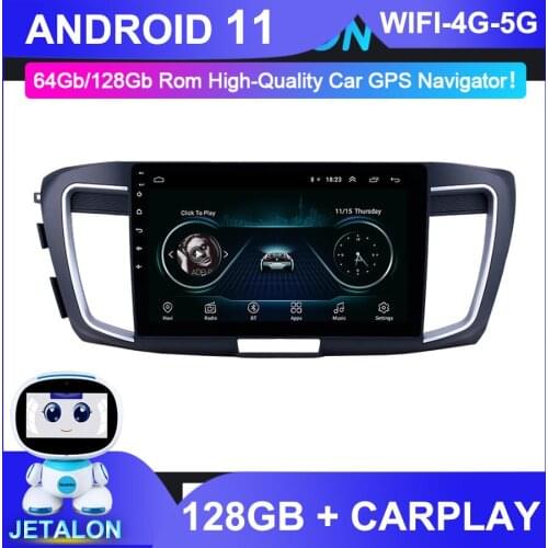 For Honda Accord Car Radio Stereo GPS Navigator 6GB Ram 128GB Rom Autoradio 2Din Android10 Bluetooth Multimedia Player