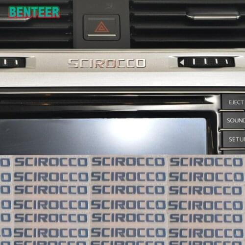 2pcs 5pcs 10pcs Stainless Steel Car Sticker For VW VK Volkswagen GTI R Scirocco