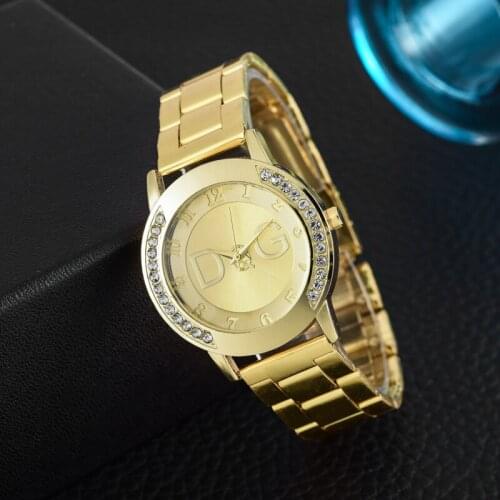 Relogio Feminino Top Brand Luxury Quartz Watches Women Relogio Stainless Steel Rhinestone Dress Women Watch Kobiet Zegarka
