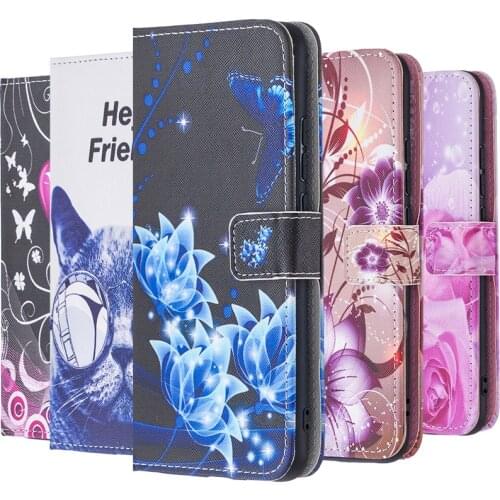 Cute Rose Cat Flip Cover For Huawei Honor 9A 9X 9S 9X 8A 8S 8X 20E 10i 10X Lite P Smart 2021 Y7A Y8P Y6 2019 Leather Wallet Case