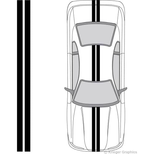 For Universal Vinyl 4" Solid Racing Stripes any Car or Truck Decals 4in 4 inch styling