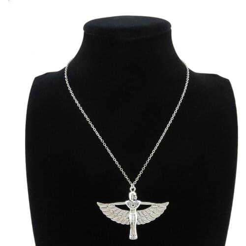 HOT Sale Egyptian Goddess Isis Ancient Egypt God Winged 18" Collar Short Choker Necklace & Pendants