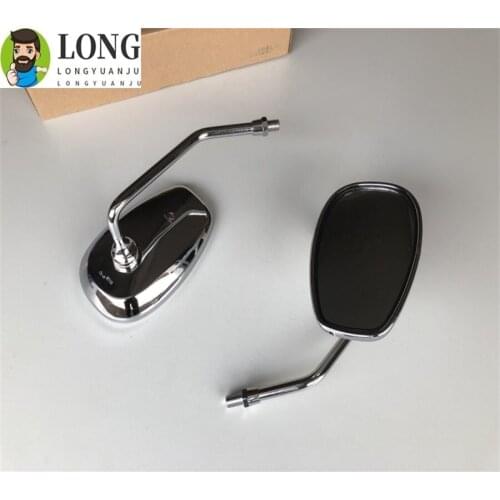 M10 Motorcycle Rearview Mirror Clear Glass for Honda Suzuki Kawasaki Yamaha 10 mm