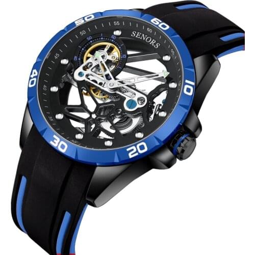 Mechanical Watch Men Luxury Design Fashion Creative Double-Sided Transparent Hollow Sports Clock Relogio Masculino 2021 NEW Gift