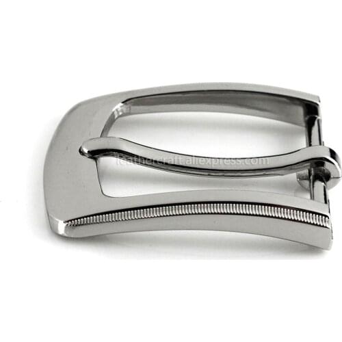 1pcs Metal 3cm Belt Buckle Casual Silver End Bar Heel bar Single Pin Belt Buckle Leather Craft Webbing fit for 27-29mm belt