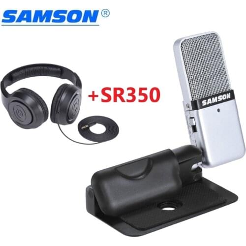 Samson Go Mic Portable USB Condenser Microphone SR350 For Mac PC Computer Voice Recording Music Podcast Streaming Chatting
