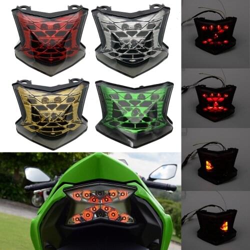 Motorcycle Integrated LED Rear Tail Light Brake Stop Light Turn Signals For Kawasaki Taillight Z650 Z900 NINJA 650 ABS 2017 2018