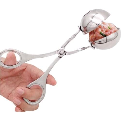 Stainless Steel Stuffed Meatball Clip Kitchen Convenient Meatball Maker DIY Fish Meat Rice Ball Maker Meatball Mold Tools