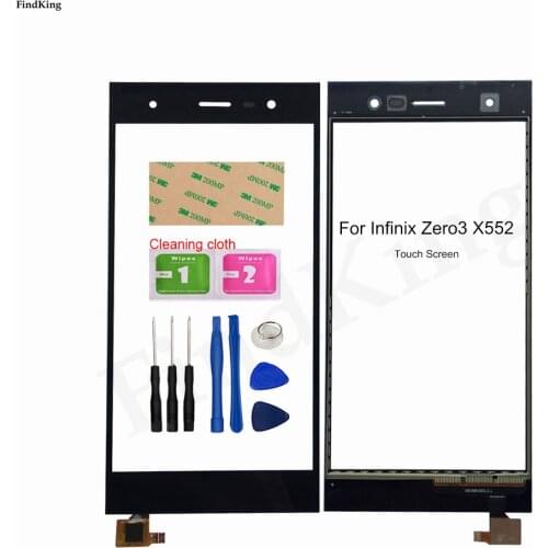 5.5''Mobile Touch Screen Panel Front Glass For Infinix Zero 3 X552 Touch Screen Digitizer Panel Lens Sensor Tools Adhesive