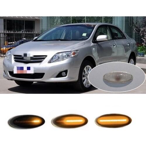 Fit for Toyota YARIS P9 RAV4 ACA / ACE AURIS COROLLA E15 07-10 Lamp Dynamic LED Indicator Side Marker Signal Light Accessories