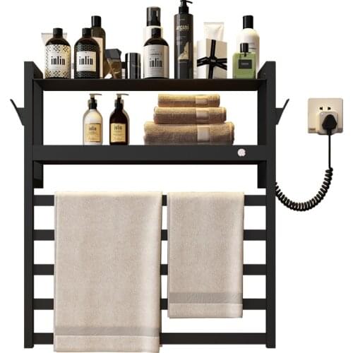 Electric towel warmer with a timer wall mount, electric towel rack stainless steel, heated towel rack for bathroom
