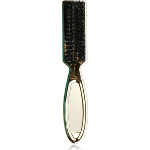 Professional Salon Beard Shaving Brush Retro Oil Head Brush ABS Brush Handle Plating Neck Hair Cleaning Brush Broken Hair Sweep