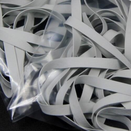 2 bags X 2meters 4mm Saltwater Fishing Flies White Rubber Band 0.3mm Wide Fly Tying Wiggle Tail Jig Skrits DIY Lure Attractors