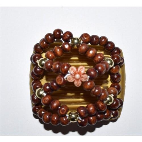 Romantic beautiful flower beads small size magic comb 20 pcs/lot Easy to Use