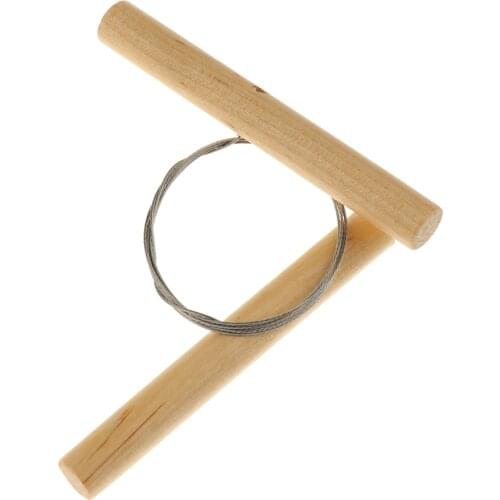 Handmade Steel Wire Clay Cutter Cutting Tool Polymer Clay Tool Wooden Handle