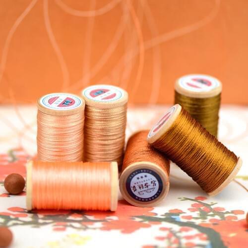 Roll Of 0.3mm polyamide fibre line Hand-woven embroidery thread Tassels Line 50M High strength 3 Strands Thread Skin colour