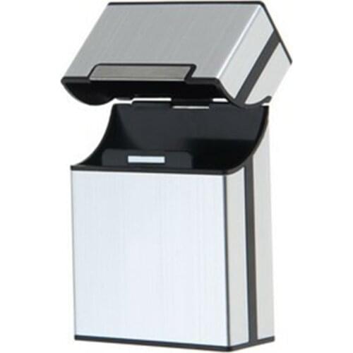 Portable Light Aluminum Cigar Cigarette Case Tobacco Holder Cigarette Accessories Pocket Box Container For Cigarette Storage