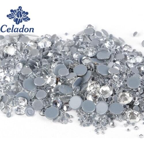 High Quality Iron On Rhinestons Crystal Clear Flatback DIY Hot Back Wedding Dress Clothes Clothes Jewerly Findings Accessories