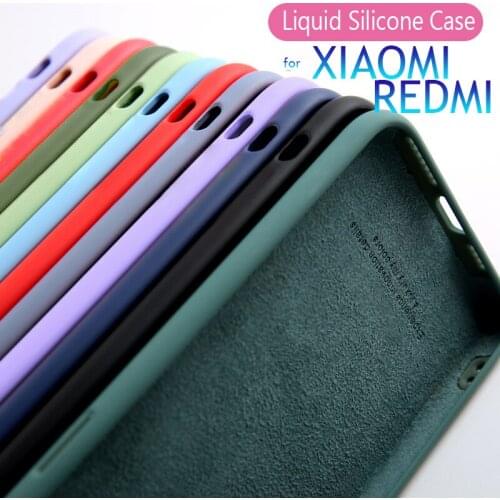 Liquid Silicone Case Redmi 9C NFC 9 9A 9AT 8A 8 7A For XIAOMI Mi 9T 10T 9 10 Lite SE Note 9S 8T 7 8 9 Pro Phone Cover