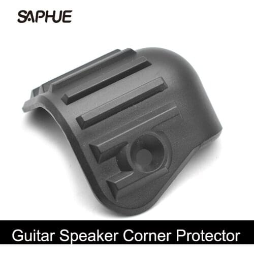 100pcs Guitar AMP Speaker Cabinet Corner Protector & Feet Mat for Amplifier Angle Rounded Protector General Model Black