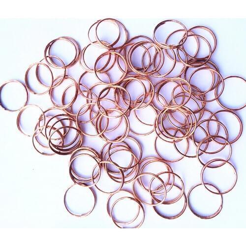 100pcs/lot 11mm Rose Golden Stainless Steel Ring Crystal Chandelier Ball Part Bead Curtain Accessories Connecting Octagon Beads