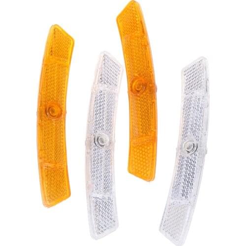 2Pcs Bike Bicycle Spoke Reflector Safety Warning Light Car Safety Wheel Rim Reflective Light Mount Vintage Clip Tube Reflector
