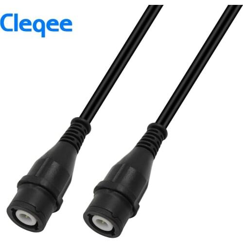2019 Cleqee P1202 BNC male plug to BNC male plug Coaxial Cable Oscilloscope Test Lead 100CM BNC-BNC