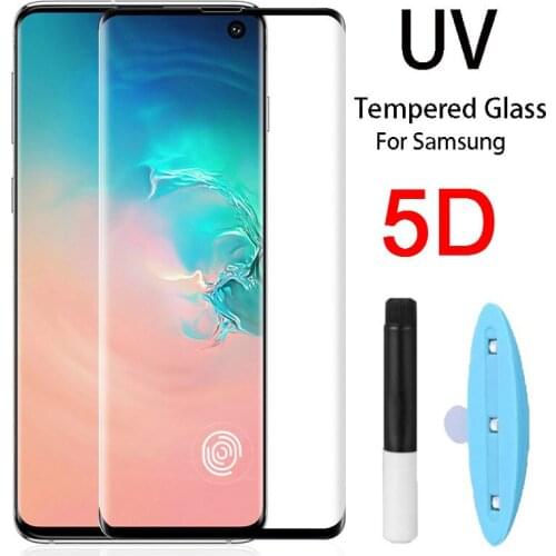 5D UV Nano Liquid Screen Protector for Samsung Galaxy S10E S10 Plus Glass For Galaxy S9 S8 S7 Plus S6edge Note 8 9 Glass Film