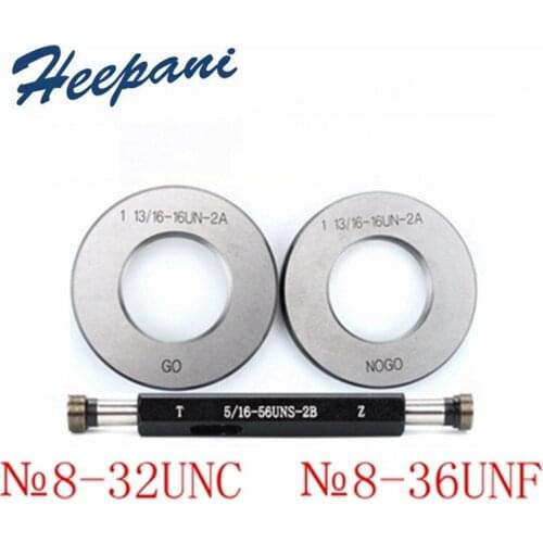 №8-32UNC / №8-36UNF American system H28 thread plug ring gauge screw standard plain plug O ring gage go nogo
